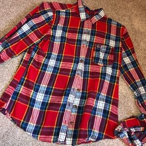 Hollister Plaid Buttom-up